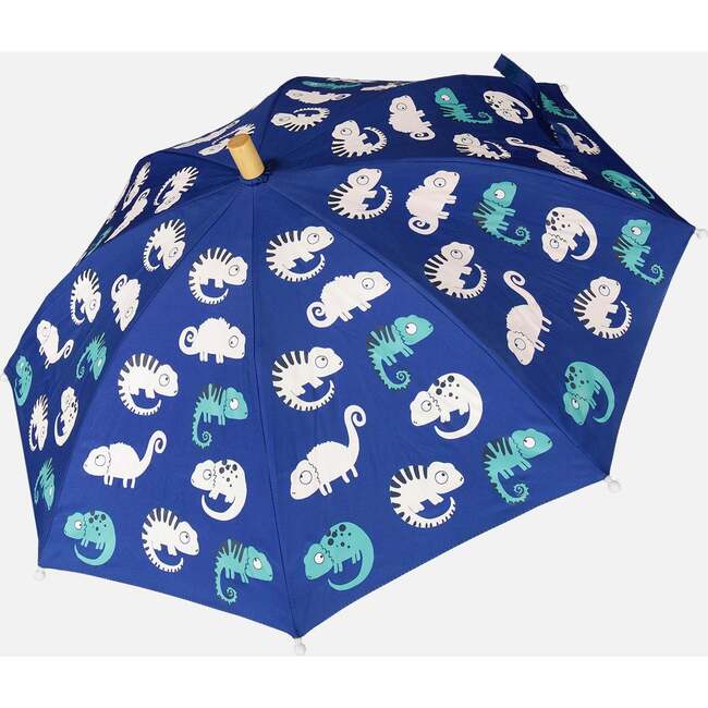 Color-Changing Umbrella, Blue Chameleon Print