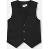 Elegant Vest, Black - Vests - 1 - thumbnail