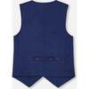 Elegant Vest, Blue - Vests - 3 - thumbnail