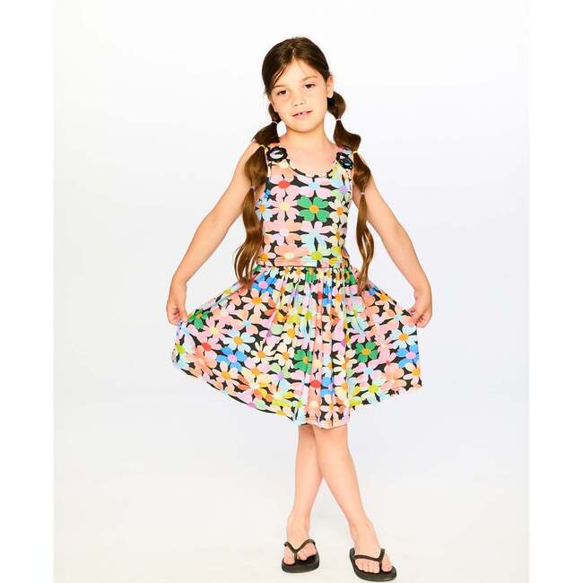 Dress, Black Floral Print