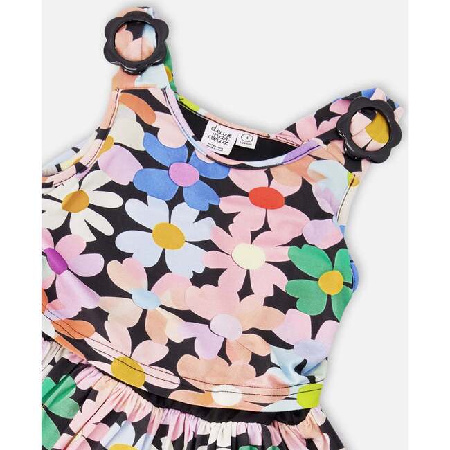 Dress, Black Floral Print - Dresses - 4