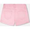 Denim Shorts With Embroidery, Pink - Shorts - 3