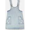 Denim Overall Dress, Light Blue Denim - Dresses - 1 - thumbnail