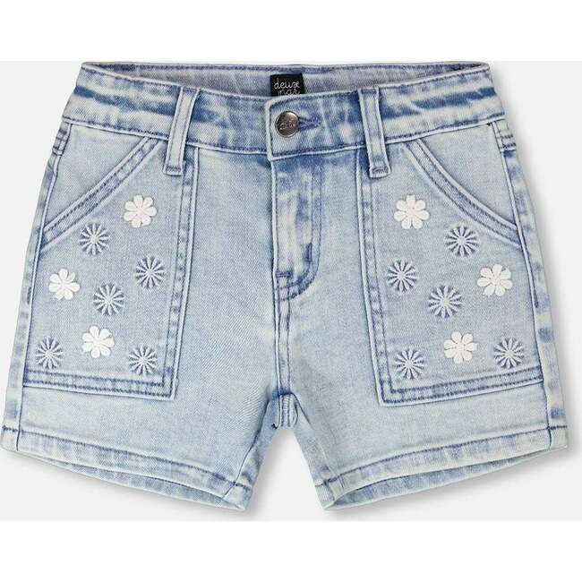 Denim Shorts, Light Blue Denim