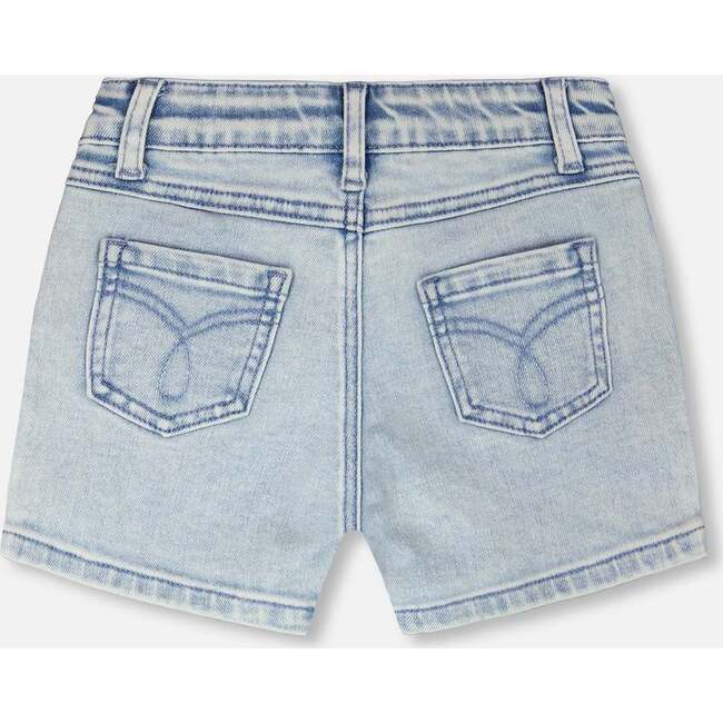 Denim Shorts, Light Blue Denim - Shorts - 3