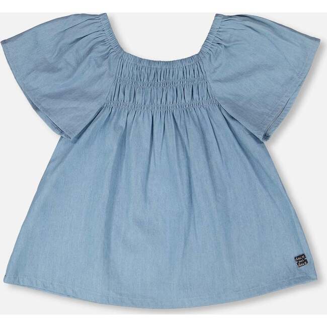 Chambray Top, Blue Chambray