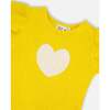 Crinkle Jersey Top, Yellow - T-Shirts - 4