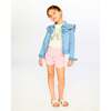 Denim Jacket With Embroidery, Light Blue Denim - Jackets - 3
