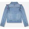 Denim Jacket With Embroidery, Light Blue Denim - Jackets - 4