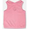 Crinkle Jersey Tank Top, Pink - Tank Tops - 3