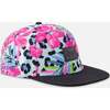 Cap, Blue Floral And Leopard Print - Hats - 1 - thumbnail