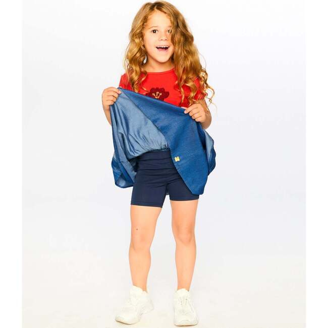 Chambray Skort, Bleu Chambray