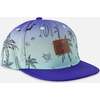 Cap, Blue Beach Print - Sun Hats - 1 - thumbnail