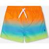 Boardshorts, Orange, Blue And Green Gradient - Swim Trunks - 1 - thumbnail