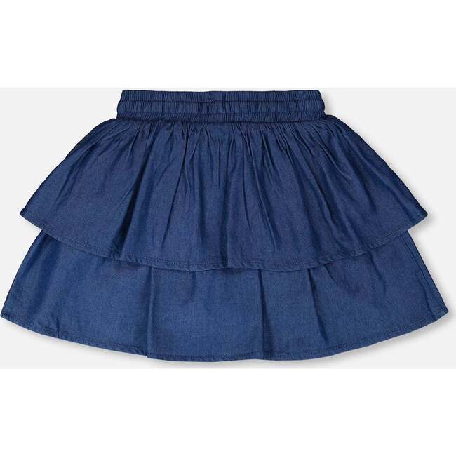 Chambray Skort, Bleu Chambray - Skirts - 3