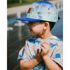 Cap, Blue Beach Print - Sun Hats - 2