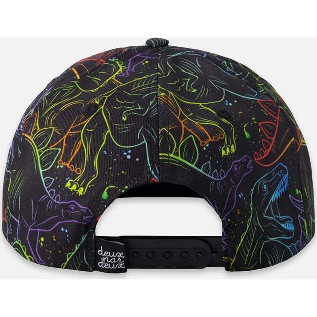 Cap, Black Dinosaur Print - Hats - 3