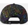 Cap, Black Dinosaur Print - Hats - 3