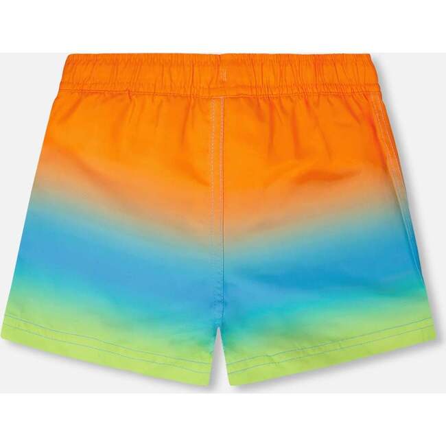 Boardshorts, Orange, Blue And Green Gradient - Swim Trunks - 3