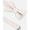 Bow Tie, White And Sand Check - Bowties & Ties - 2