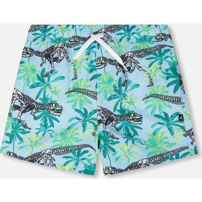 Boardshorts, Blue Skeleton Print