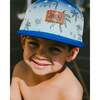 Cap, Blue Beach Print - Sun Hats - 3