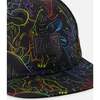 Cap, Black Dinosaur Print - Hats - 4