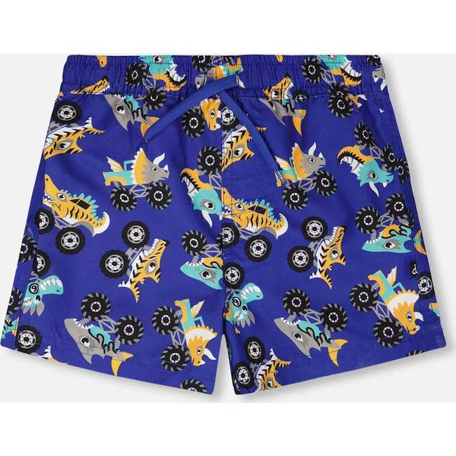 Boardshorts, Blue Printed Trucks