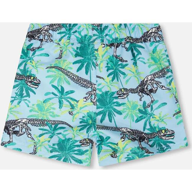 Boardshorts, Blue Skeleton Print - Swim Trunks - 4