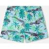 Boardshorts, Blue Skeleton Print - Swim Trunks - 4
