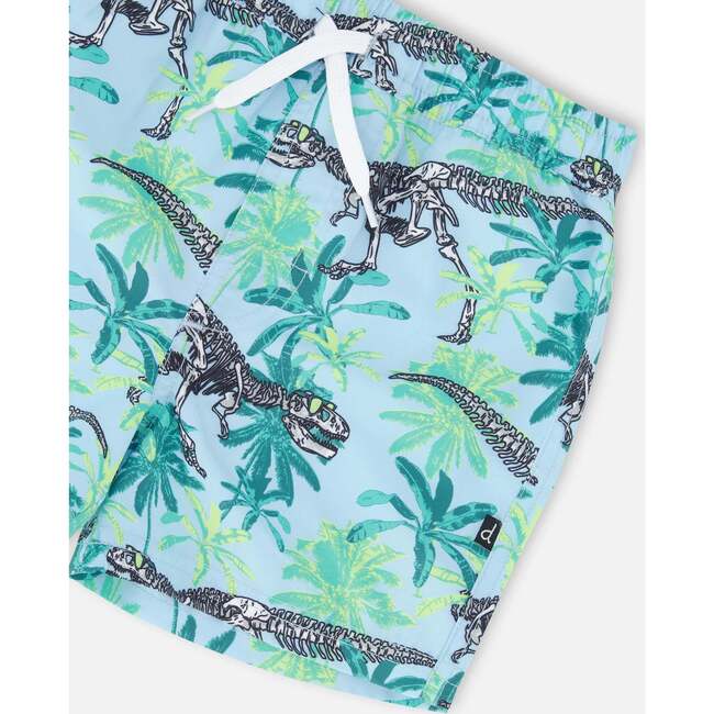 Boardshorts, Blue Skeleton Print - Swim Trunks - 5