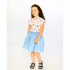 Bi-Material Dress, White Printed With Candies - Dresses - 2