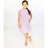 Bi-Material Dress, Mauve - Dresses - 2