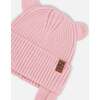 Baby Knit Hat, Pale Pink - Winter Hats - 4