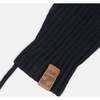 Baby Knit Mittens With Cord, Black - Gloves - 4