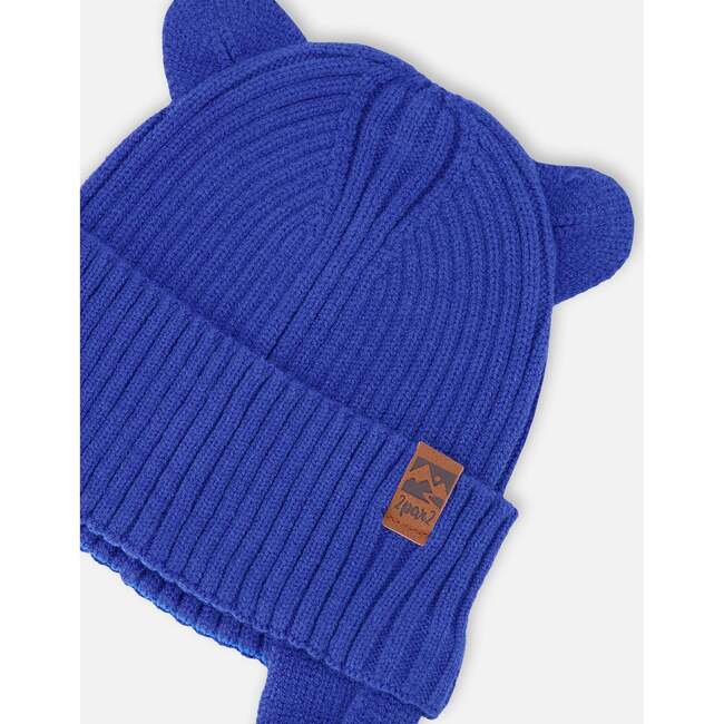 Baby Knit Hat, Royal Blue - Winter Hats - 4