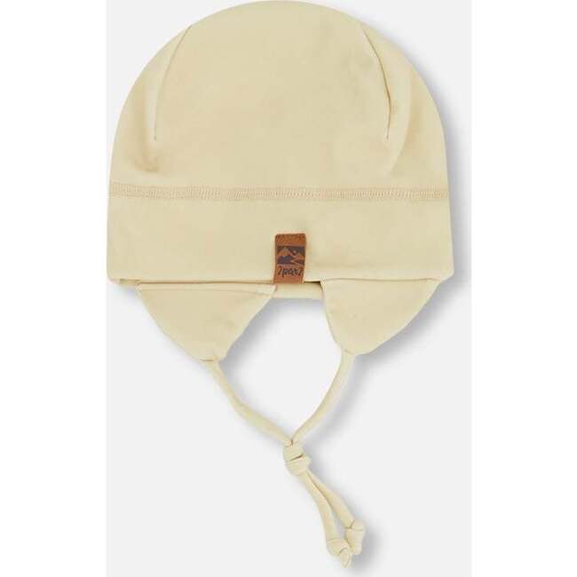 Baby Mid-Season One-Piece Outerwear With Hat, Beige - Snowsuits - 6