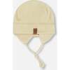 Baby Mid-Season One-Piece Outerwear With Hat, Beige - Snowsuits - 6 - thumbnail