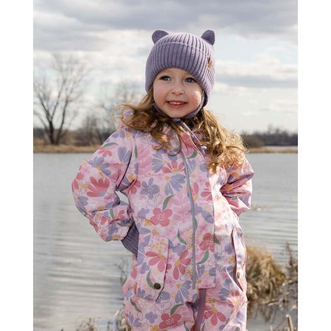 Baby Knit Hat, Lavender - Winter Hats - 3