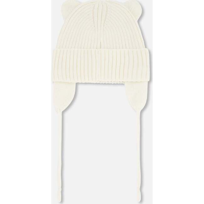 Baby Knit Hat, Off White - Winter Hats - 3