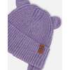 Baby Knit Hat, Lavender - Winter Hats - 5