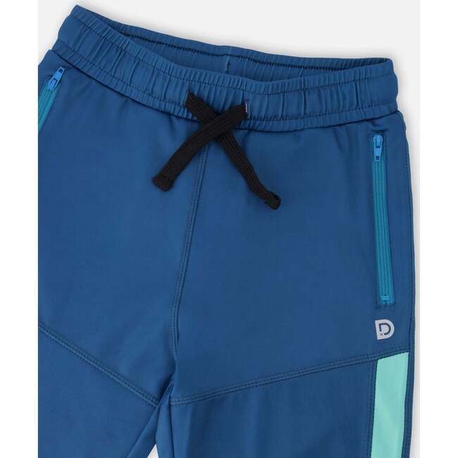 Athletic Pants In Recycled Polyester, Teal - Sweatpants - 3