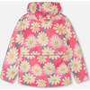 3-In-1 Two-Piece Mid-Season Outerwear Set, Rose Printed Smiling Flowers - Raincoats - 3 - thumbnail