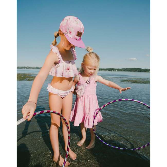Cap, Purple Floral Print