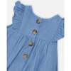 Chambray Dress And Bloomer Set, Light Blue Denim - Dresses - 5