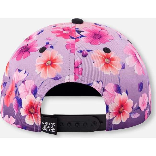 Cap, Mauve Floral Gradient