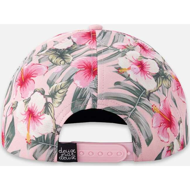 Cap, Pink Hibiscus Print - Hats - 3
