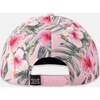 Cap, Pink Hibiscus Print - Hats - 3