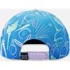 Cap, Blue Seashell Print - Hats - 2