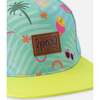 Cap, Green Beach Print - Sun Hats - 3
